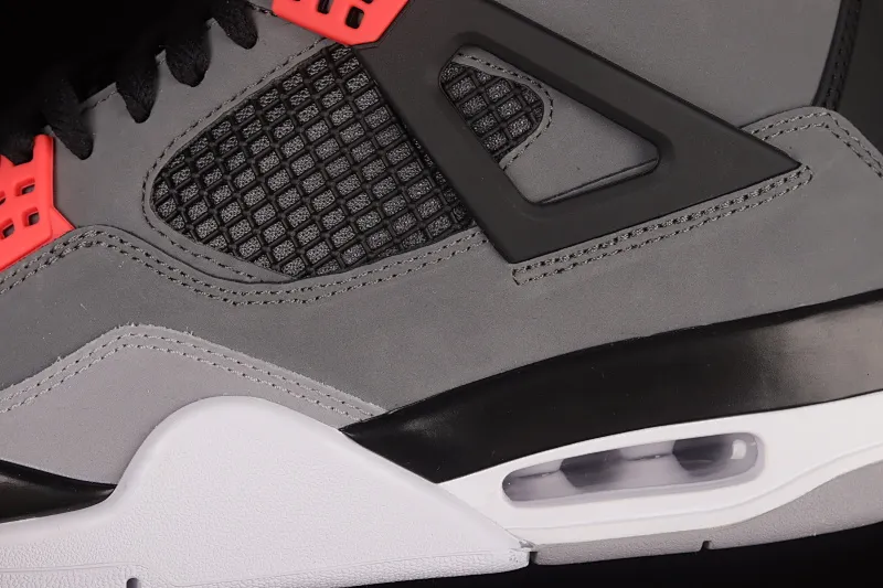All categories Air Jordan Jordan series basketball shoes Air Jordan 4 foreign trade version Air Jordan 4 Retro "Infrared" AJ4 Joe 4 black gray infrared DH6927-061